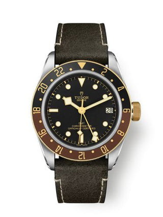 Tudor - 79833MN-0003  Black Bay GMT S&G / Black / Leather