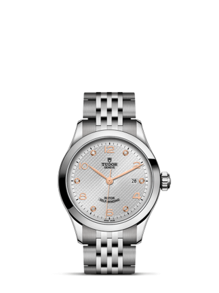 Tudor - 91350-0003  1926 28 Stainless Steel / Silver - Diamond