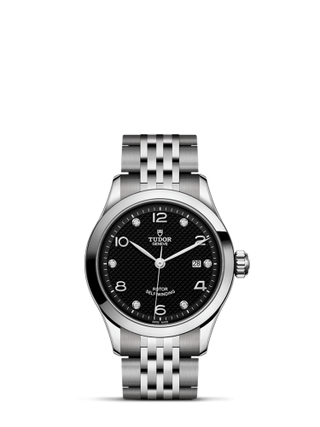 Tudor - 91350-0004  1926 28 Stainless Steel / Black - Diamond