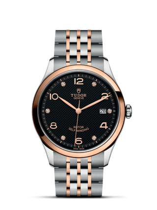 Tudor - 91551-0004  1926 39 Stainless Steel / Rose Gold / Black - Diamond