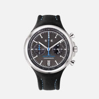 SYE MOT1ON Chronograph Silver Edition / Petroleum (MCFE-BL-AS)