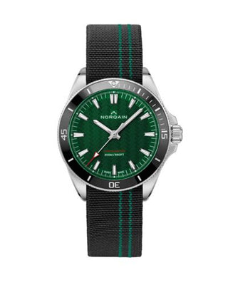 Norqain - NN1001SC1CA/EB101-BGF  Adventure Neverest 40 Stainless Steel / Green / Black - Green Flex