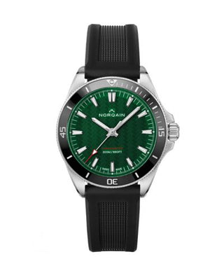 Norqain - NN1001SC1CA/EB101-BR  Adventure Neverest 40 Stainless Steel / Green / Black Rubber