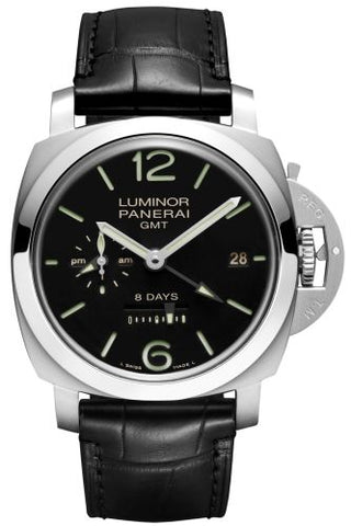 Panerai - PAM00233.2  Luminor 1950 44 8 Days GMT Stainless Steel / Black