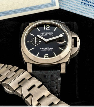 Panerai - PAM00283  Luminor Marina Automatic 40mm Titanium Blue