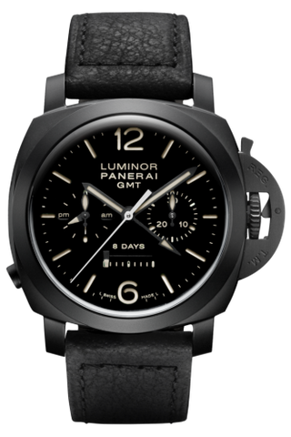 Panerai - PAM00317  Luminor 1950 44 Chrono Monopulsante 8 Days GMT Ceramic / Black