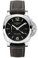 Panerai Luminor 1950 44 8 Days GMT Stainless Steel / Black (PAM00535)