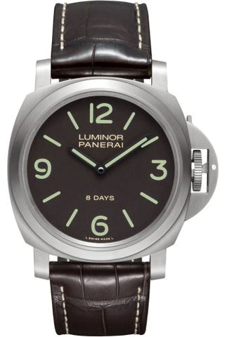 Panerai - PAM00562  Luminor Base 44 8 Days Titanium / Brown