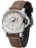 Panerai - PAM00654  Luminor 1950 44 PCYC Chrono Flyback Automatic Stainless Steel / White