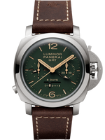 Panerai Luminor 1950 42 3 Days GMT Automatic Stainless Steel / Black Hobnail (PAM00737)