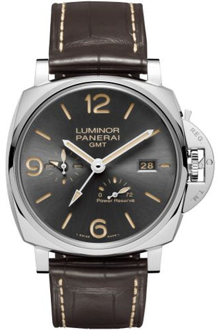 Panerai - PAM00944  Luminor Due 45 3 Days GMT Power Reserve Automatic Stainless Steel / Grey