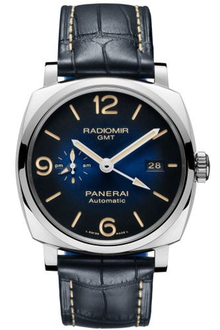 Panerai - PAM00945  Radiomir 1940 44 3 Days Automatic GMT Stainless Steel / Blue / Mediterraneo