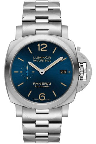 Panerai - PAM01028  Luminor 1950  Marina 42 3 Days Automatic Stainless Steel / Blue / Bracelet