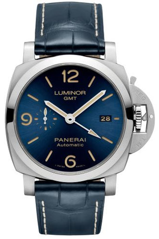 Panerai - PAM01033  Luminor 1950 44 3 Days GMT Automatic Stainless Steel / Blue