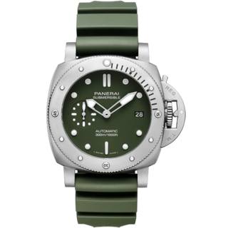 Panerai - PAM01055  Luminor Submersible 42 3 Days Automatic Stainless Steel / Green / Verde Militare