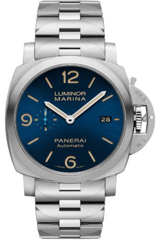 Panerai - PAM01058  Luminor 1950  Marina 44 3 Days Automatic Stainless Steel / Blue / Bracelet