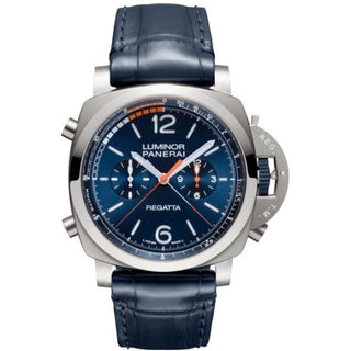 Panerai - PAM01216  Luminor 1950 47 Regatta 3 Days Chrono Flyback Automatic Titanium / Blue Mare