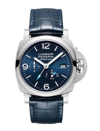 Panerai - PAM01361  Luminor 1950 44 BiTempo Stainless Steel / Blue