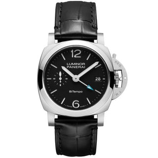 Panerai - PAM01365  Luminor Quaranta BiTempo Stainless Steel / Black