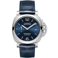 Panerai Luminor 1950 44 3 Days GMT 10 Days Stainless Steel / Blue (PAM01393)