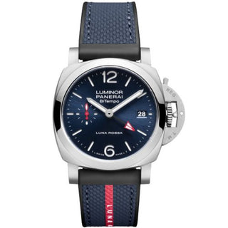 Panerai - PAM01404  Luminor 1950 44 BiTempo Luna Rossa Stainless Steel / Blue