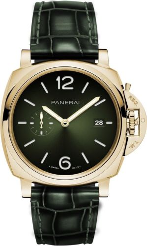 Panerai - PAM01423  Luminor Due 42 Automatic Yellow Gold / Green