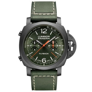 Panerai - PAM01498  Luminor 1950 44 Chrono Flyback Automatic Ceramica / Green