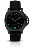 Panerai - PAM01535  Luminor 1950 42 3 Days GMT Automatic Stainless Steel / Black Hobnail