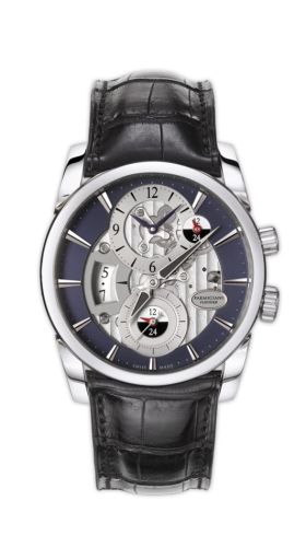 Parmigiani Fleurier - PFC231-0001800-HA1442  Tonda Hemispheres Stainless Steel / Blue