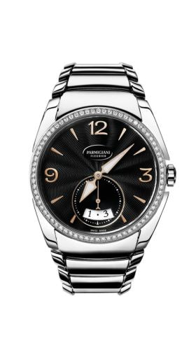 Parmigiani Fleurier - PFC273-0061400-B00002  Tonda Metropolitaine Stainless Steel / Black / Diamond / Bracelet