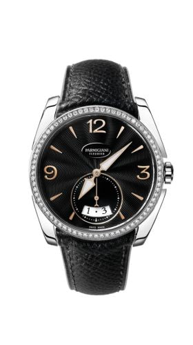 Parmigiani Fleurier - PFC273-0061400-HE1421  Tonda Metropolitaine Stainless Steel / Black / Diamond