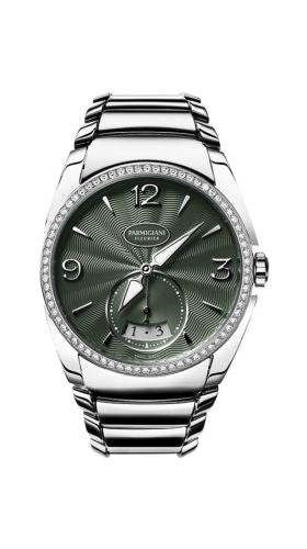 Parmigiani Fleurier - PFC273-0065600-B00002  Tonda Metropolitaine Stainless Steel / Green / Diamond / Bracelet