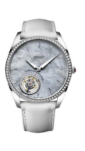 Parmigiani Fleurier - PFH279-1266100  Tonda 1950 Tourbillon Diamond / Grey MOP