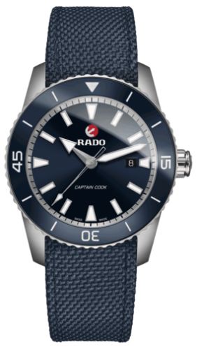 Rado - R32501206  HyperChrome Captain Cook 45 Titanium / Blue / Textile