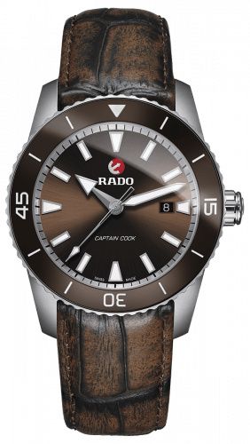 Rado - R32501305  HyperChrome Captain Cook 45 Titanium / Green / Alligator