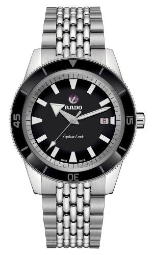 Rado - R32505153  HyperChrome Captain Cook 42 Stainless Steel / Black / Bracelet