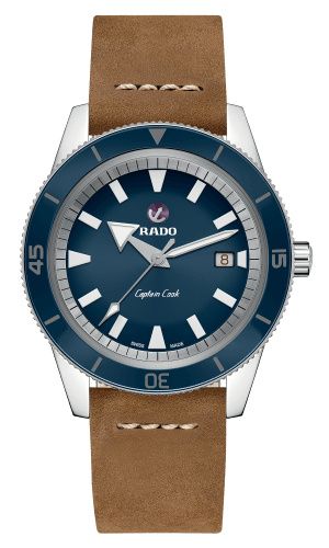 Rado - R32505205  HyperChrome Captain Cook 42 Stainless Steel / Blue / Calf