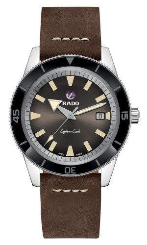 Rado - R32505305  HyperChrome Captain Cook 42 Stainless Steel / Brown / Calf