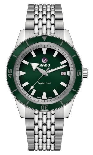 Rado - R32505313  HyperChrome Captain Cook 42 Stainless Steel / Green / Bracelet