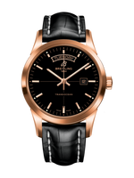 Breitling Transocean Day & Date Red Gold / Black / Calf / Folding (R45310121B1P1)