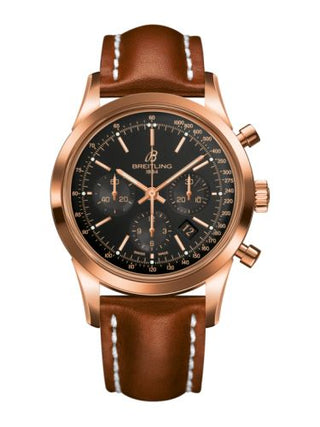 Breitling - RB015212.BB16.433X  Transocean Chronograph Red Gold / Black / Calf