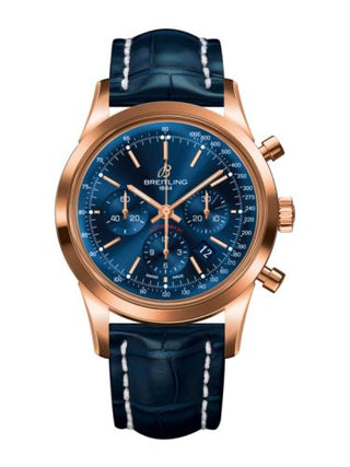 Breitling - RB015212.C940.731P  Transocean Chronograph Red Gold / Blue / Croco