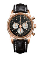 Breitling Transocean Chronograph Red Gold / Diamond / Silver / Croco (RB015253.BF15.743P)