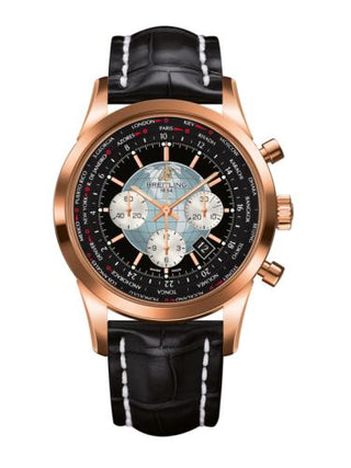 Breitling - RB0510U4.BB63.760P  Transocean Chronograph Unitime Red Gold / Black / Croco