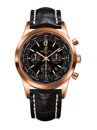 Breitling - RB0510U5.BC39.760P  Transocean Chronograph Unitime Pilot Red Gold / Black / Croco