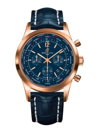 Breitling - RB0510V1.C880.746P  Transocean Chronograph Unitime Pilot Red Gold / Blue / Croco