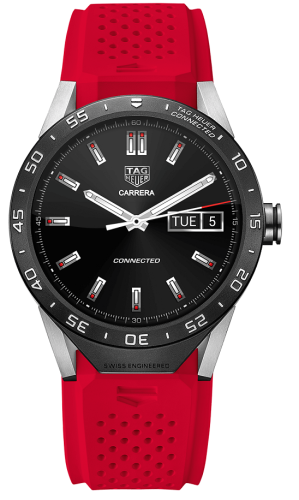 TAG Heuer - SAR8A80.FT6057  Carrera Connected Red Strap