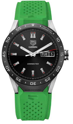 TAG Heuer - SAR8A80.FT6059  Carrera Connected Green Strap