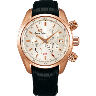 Grand Seiko - SBGC204  Spring Drive Chronograph Pink Gold / Silver / Strap