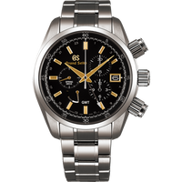 Grand Seiko Spring Drive Chronograph Titanium / Ceramic / Blue / Bracelet / Black Ceramics Collection (SBGC205)